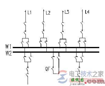 单母线接线与双母线接线图与接线方法  第5张