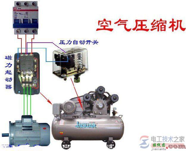 空气压缩机电路原理接线图示例  第1张