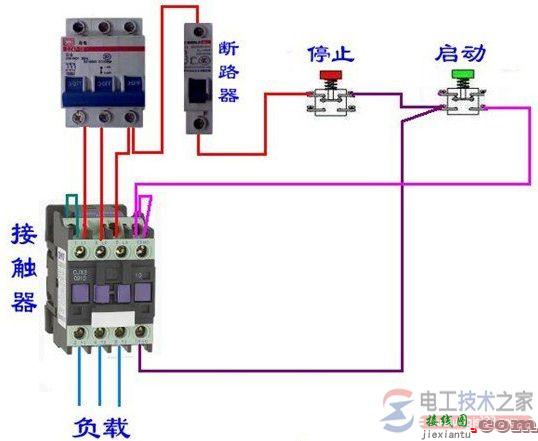 接触器与断路器电气控制回路接线图大全  第1张