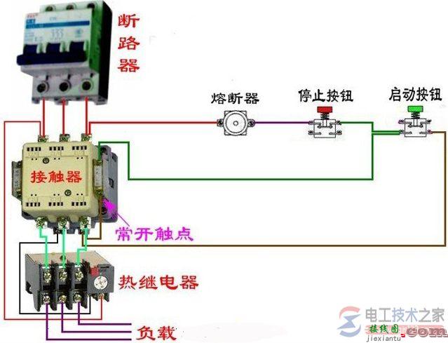 接触器与断路器电气控制回路接线图大全  第2张