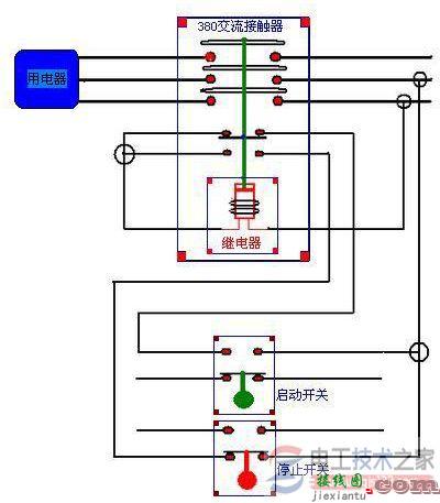 380v交流接触器的接线图示例  第1张