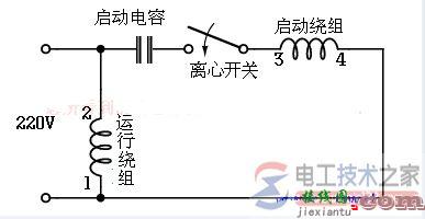 单相电机电容接线图的几种方式  第2张