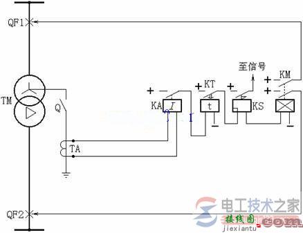 变压器过零序电流保护原理接线图及接线要求  第1张