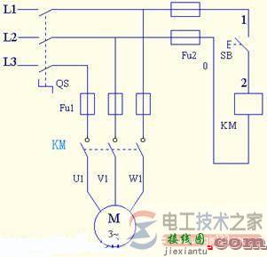 220v家用交流接触器接线图(原理图)  第1张