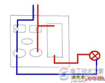 一开五孔插座接线图(草图)  第2张