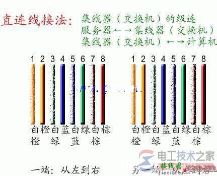 网线插座水晶头怎么接，水晶头的接线图参考  第3张