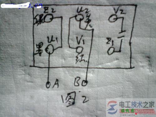 HY2-15倒顺开关接线图(接单相电机)  第3张