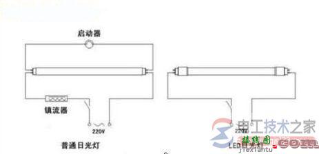 4线荧光灯镇流器接线图及安装说明  第2张