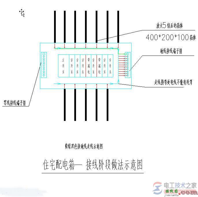 暗装配电箱接线图实例详解  第6张