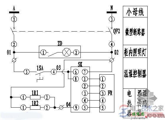 高压配电柜自投原理接线图示例  第1张