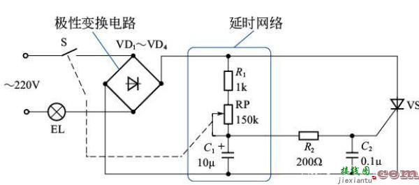 调光电路原理图（可控硅调光电路/单向晶闸管调光电路/日光灯光敏自动调光电路）  第2张