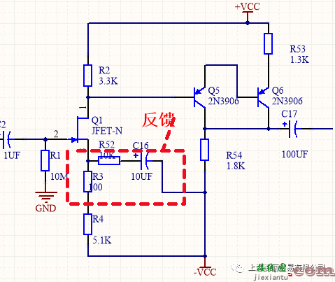 采用N沟JFET与PNP型三极管的放大电路设计  第3张