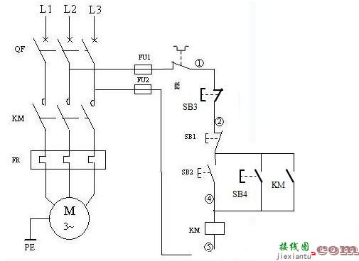 电动机控制电路图原理讲解（定时自动循环电路/降压起动控制电路/多地控制电路）  第3张