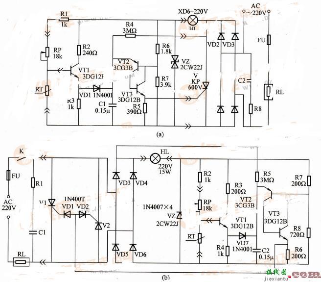 两款无触点恒温器控制电路解析  第1张