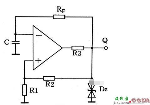 集成运放组成的多谐振荡器电路  第1张