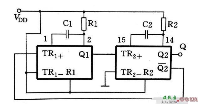 触发器组成的多谐振荡器电路  第3张