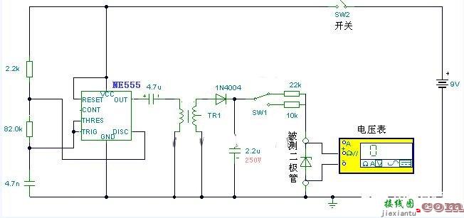 稳压二极管稳压值测量电路  第1张