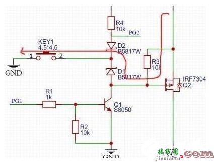 一键开关机电路图解析  第2张