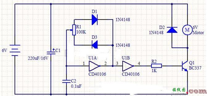 两款直流马达速度控制电路图解析  第2张
