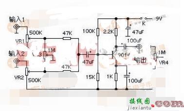 两列音频混合器电路图分享  第2张