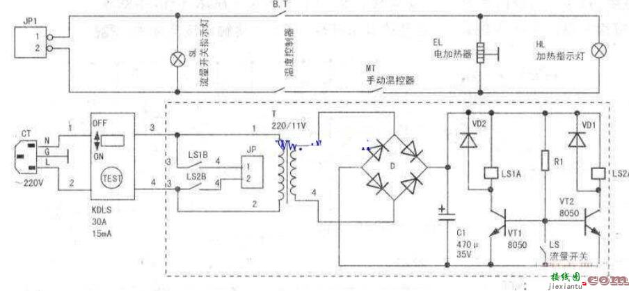 海尔大海象电热水器工作原理图  第1张