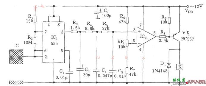 容性感应接近开关电路  第1张