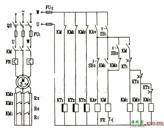 三相电动机启动控制电路图  第2张