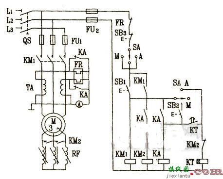 三相电动机启动控制电路图  第1张