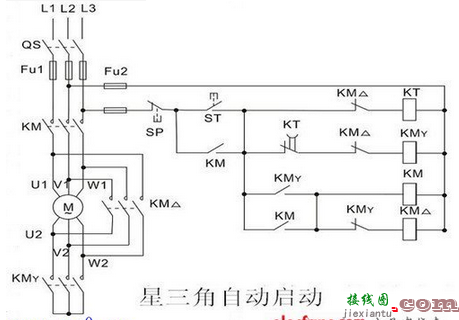 星三角降压启动电气原理图画法大全  第3张