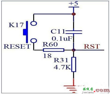 单片机按键复位电路原理和电路图解析  第1张