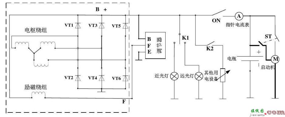 小型发电机电路图大全（六款外搭铁启动/单相发电机/并网控制电路）  第1张