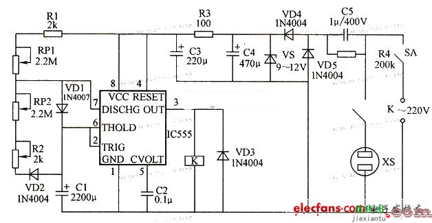 简单定时电路图大全（计数器CD4029\TC9160\CD4017\继电器）  第2张