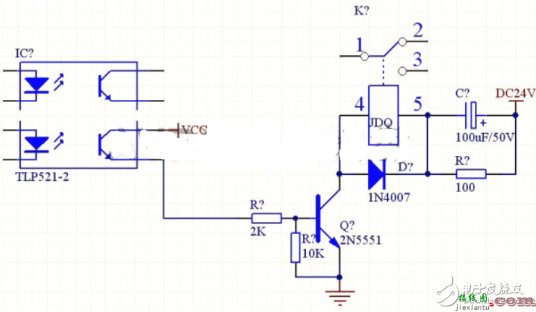 光耦驱动继电器电路图大全（光电耦合器/ULN2803/开关电路）  第5张