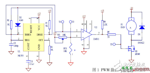 一种简易PWM温控风扇电路设计  第1张