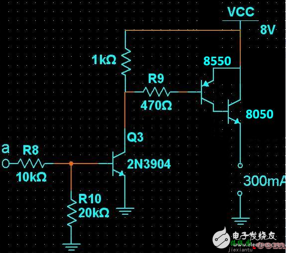 8550三级管开关电路图大全（四款8550三级管开关电路设计原理图详解）  第2张