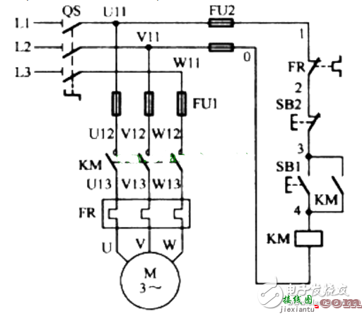 电动机自锁控制电路图大全（三相异步/自锁正转控制电路图详解）  第1张