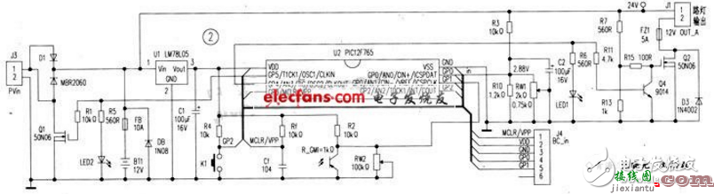 太阳能路灯电路图大全（四款模拟电路设计原理图详解）  第2张