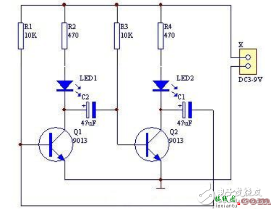 最简单闪光灯电路图大全（晶体管/电容器/照相机闪光灯）  第1张