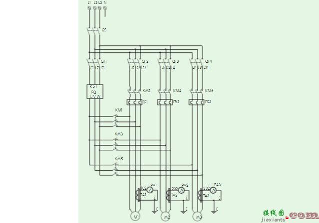 一拖三软启动器控制图(四款一拖三软启动器控制电路图)  第2张