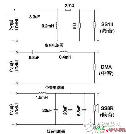 音箱三分频器电路图（四款模拟电路设计原理图详解）  第3张