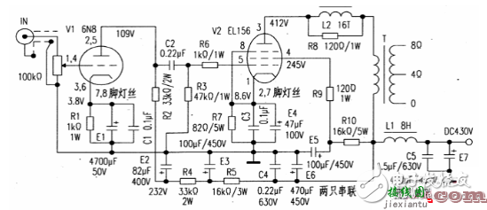 211电子管功放电路图大全（八款模拟电路设计原理图详解）  第2张