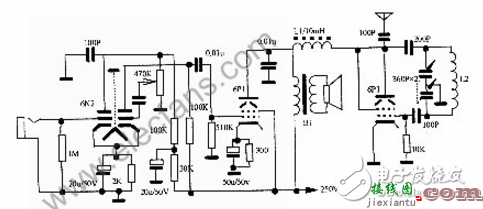 电子管发射机电路图大全（6Pl电子管/调频发射机电路图详解）  第3张