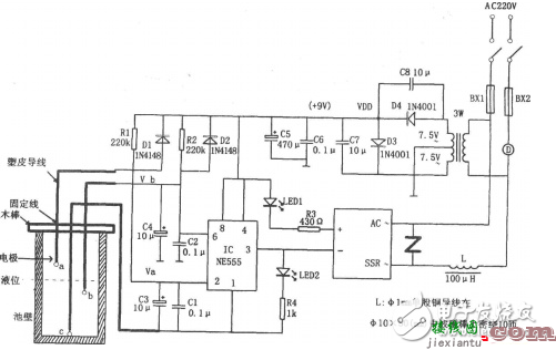 高低水位控制电路图大全（六款高低水位控制电路原理图详解）  第3张