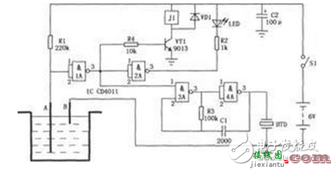 高低水位控制电路图大全（六款高低水位控制电路原理图详解）  第1张