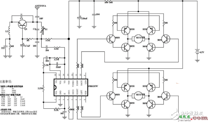 无线遥控车电路图大全（四款无线遥控车电路设计原理图详解）  第1张
