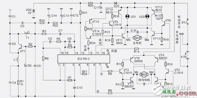 无线遥控车电路图大全（四款无线遥控车电路设计原理图详解）  第3张