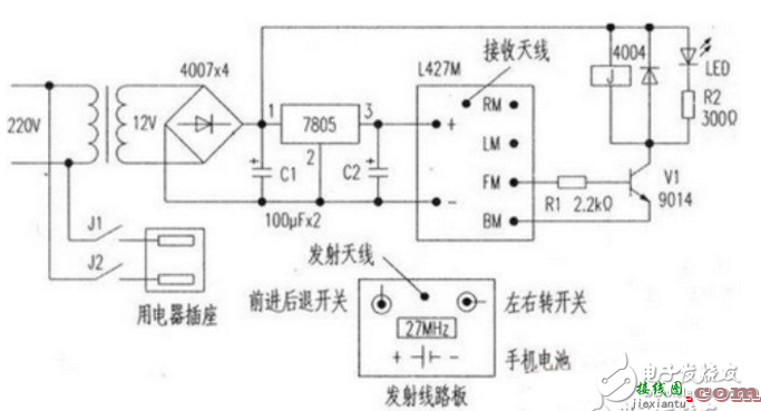 无线遥控车电路图大全（四款无线遥控车电路设计原理图详解）  第4张