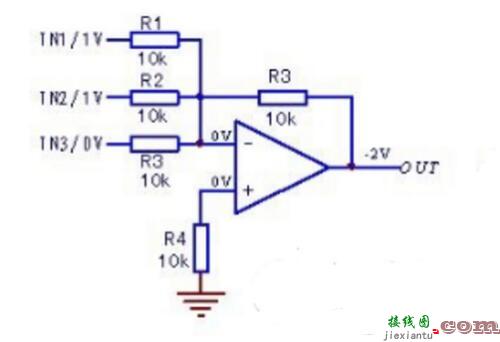 反相加法器电路与原理  第4张