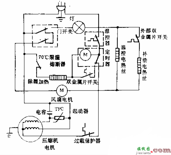 华凌牌BCD-178W、BCD-182W型电冰箱电路  第1张