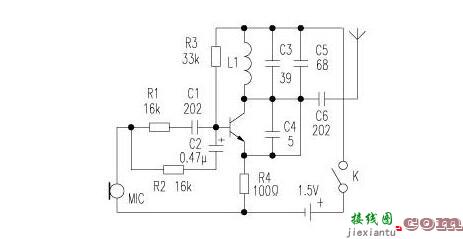 1.5v电池无线话筒制作（六款无线话筒电路图制作）  第1张